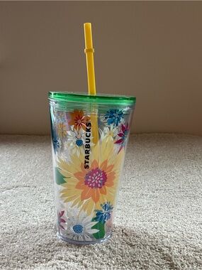 STARBUCKS COLD CUP FLOWER EDITION COLD
DRINKS MUG New